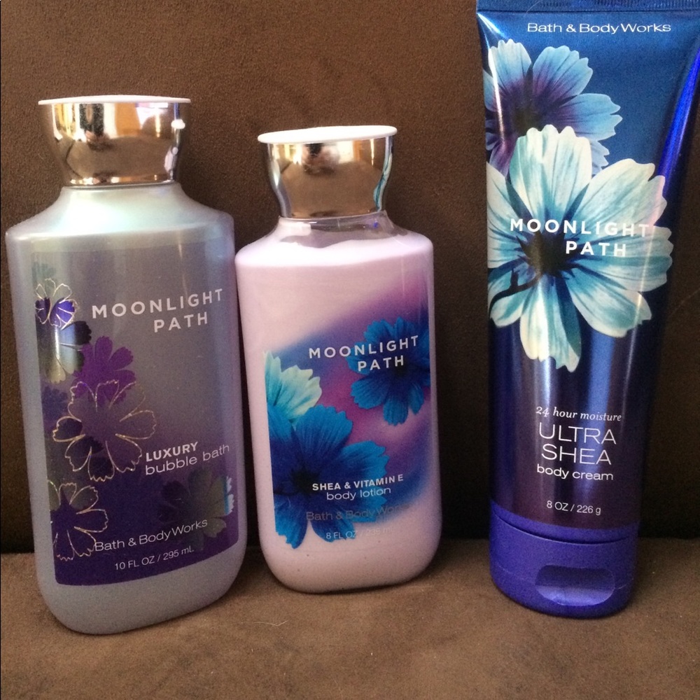 BATH and BODY WORKS MOONLIGHT PATH lotion set